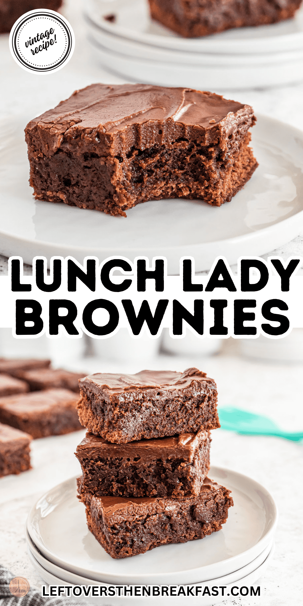 lunch lady brownies collage