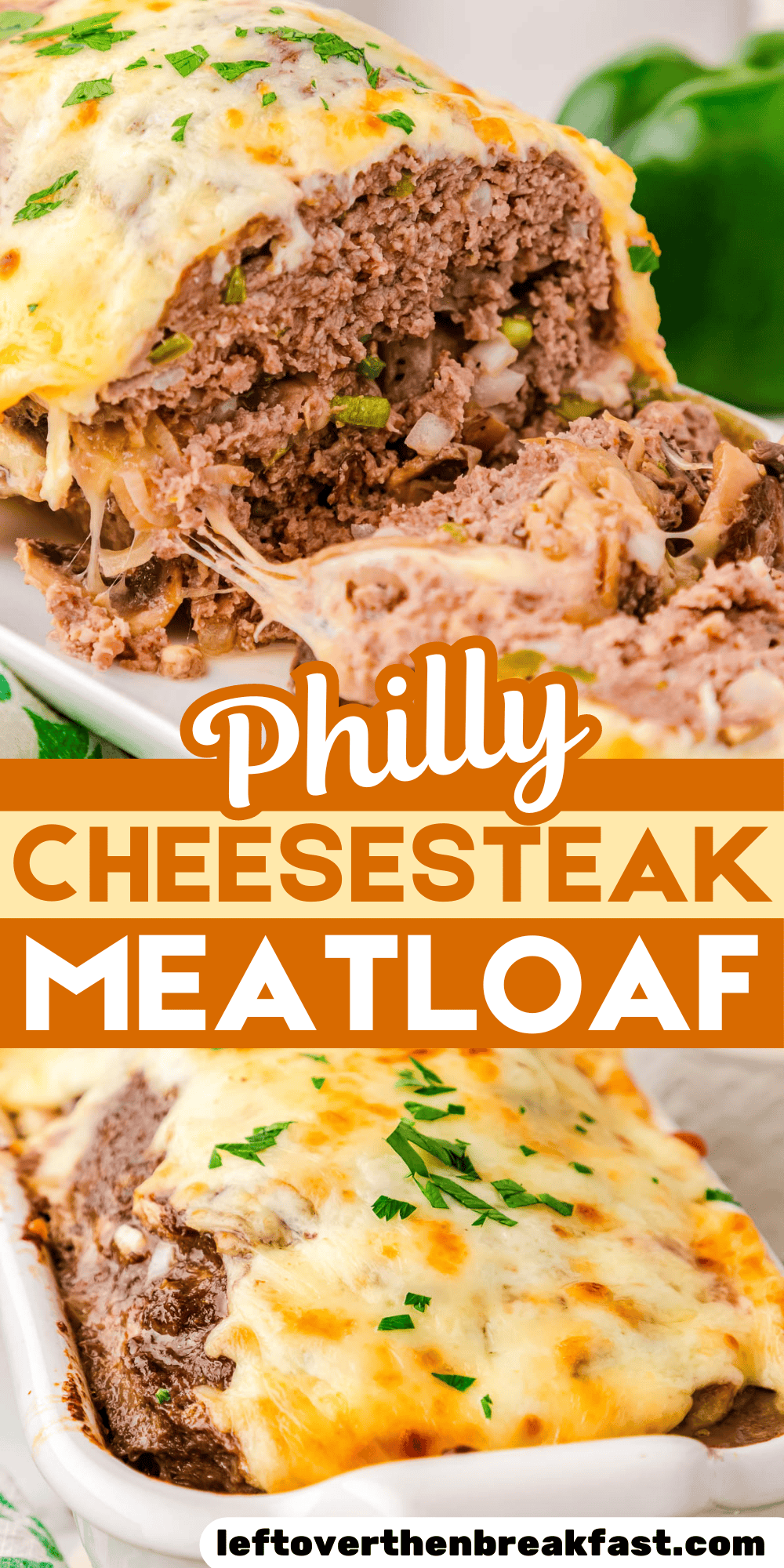 collage of philly cheesesteak meatloaf pictures