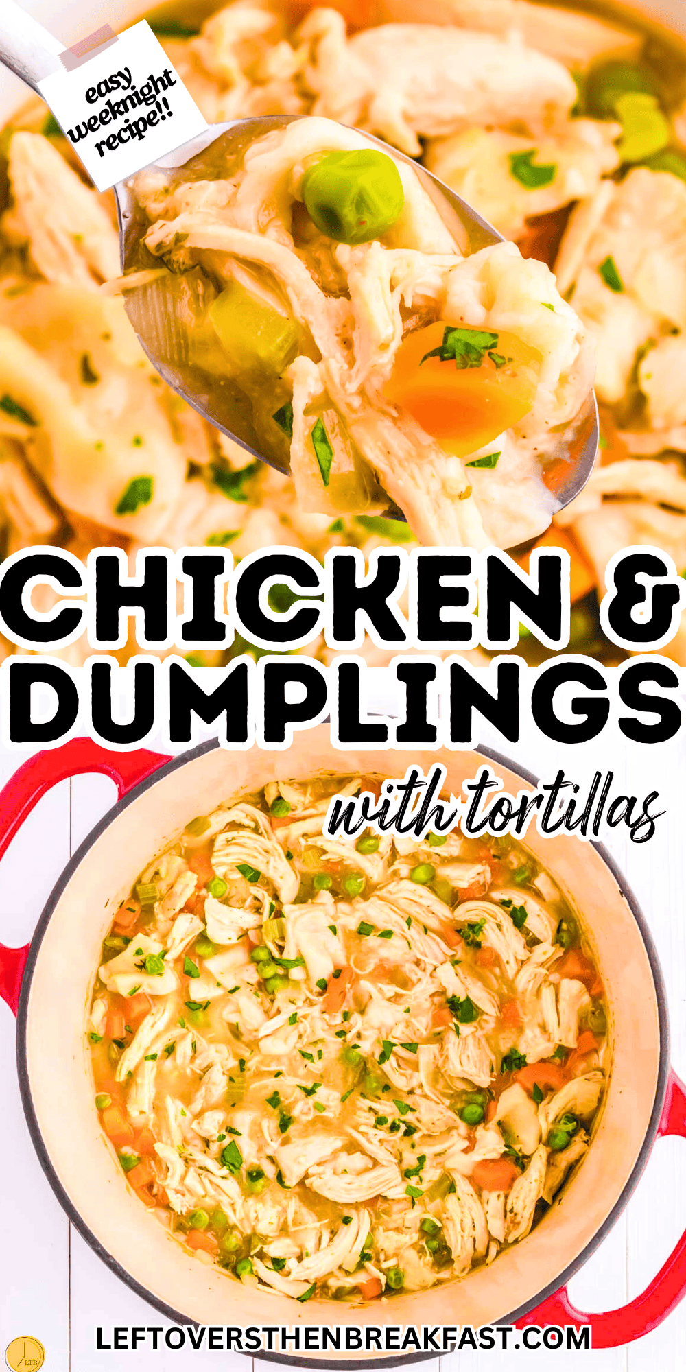 chicken and dumplings with tortillas