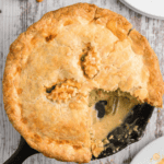 pot pie with slice missing