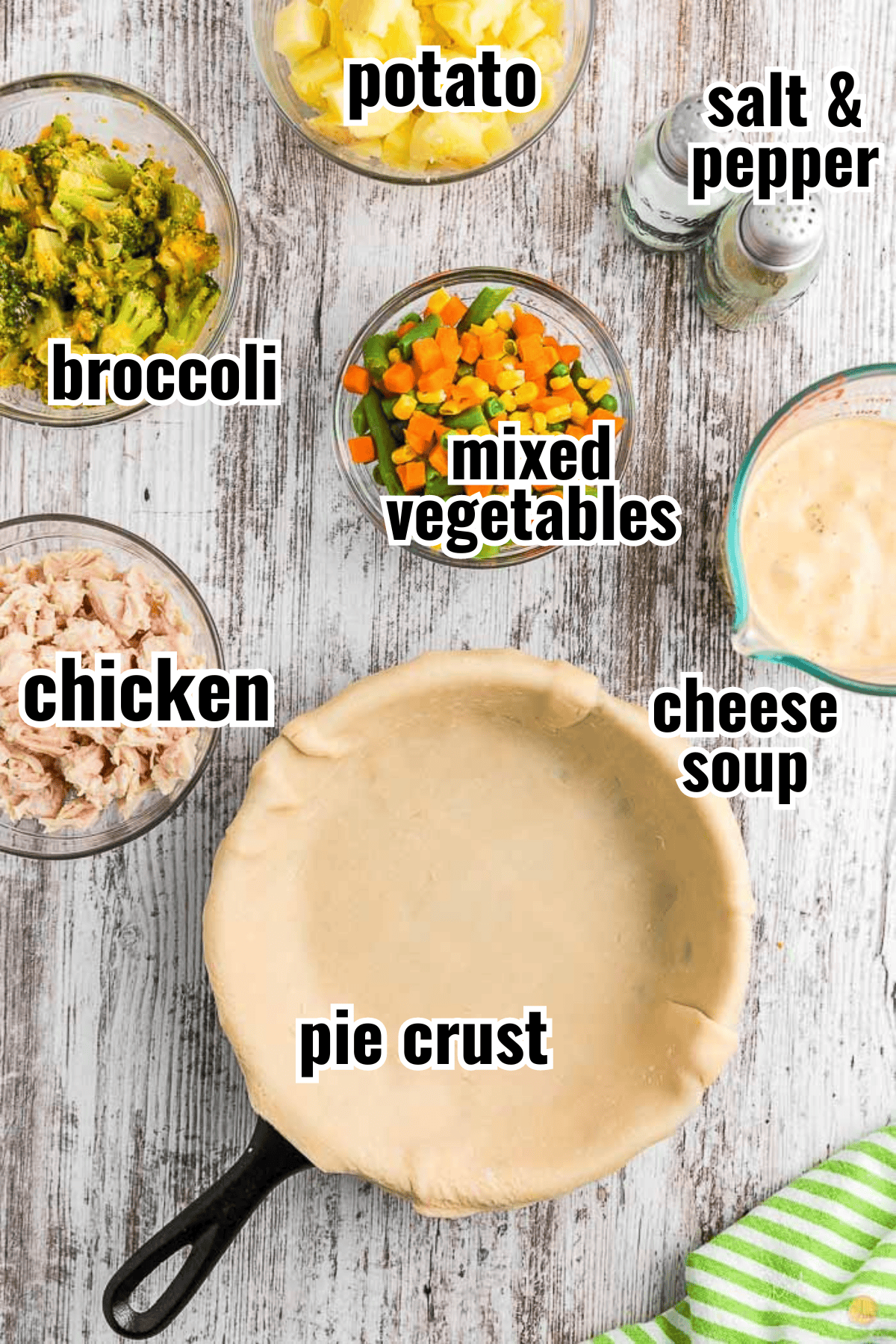 ingredients for chicken pot pie