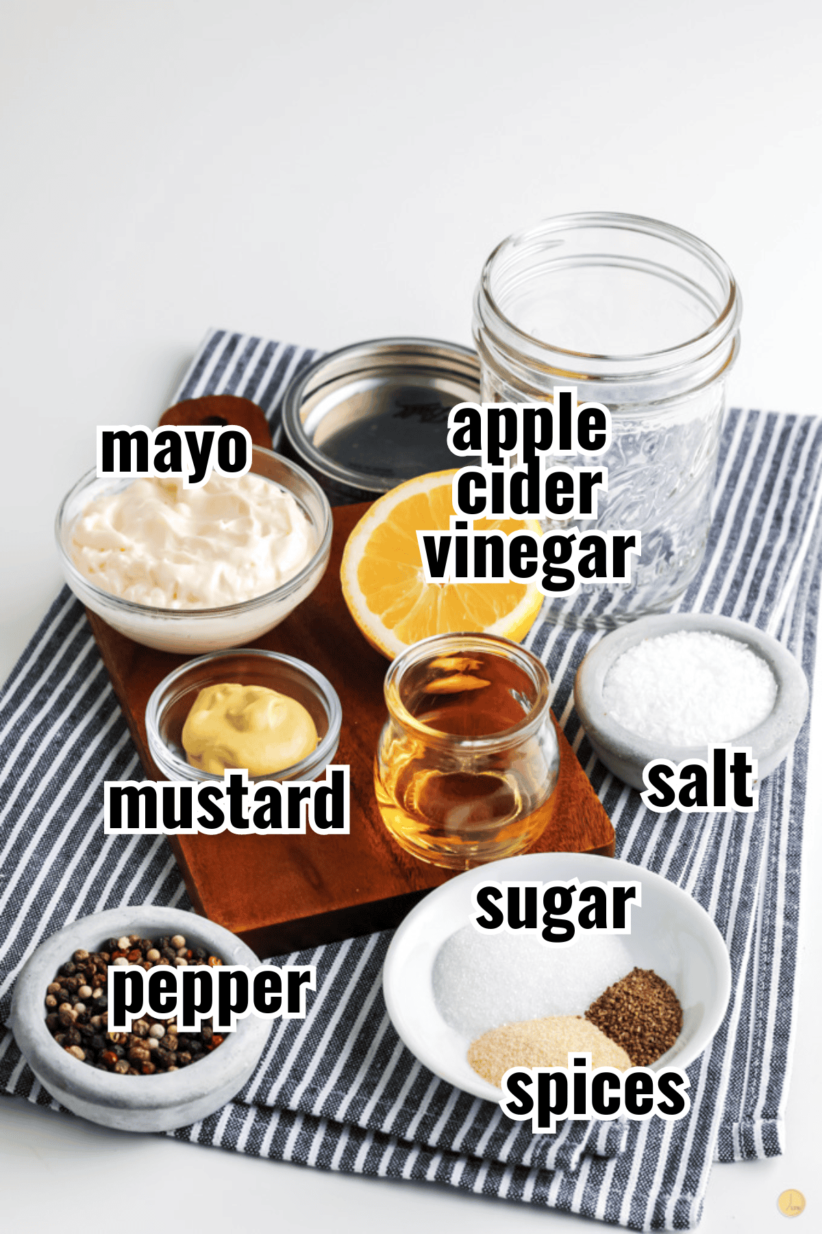 ingredients in jars