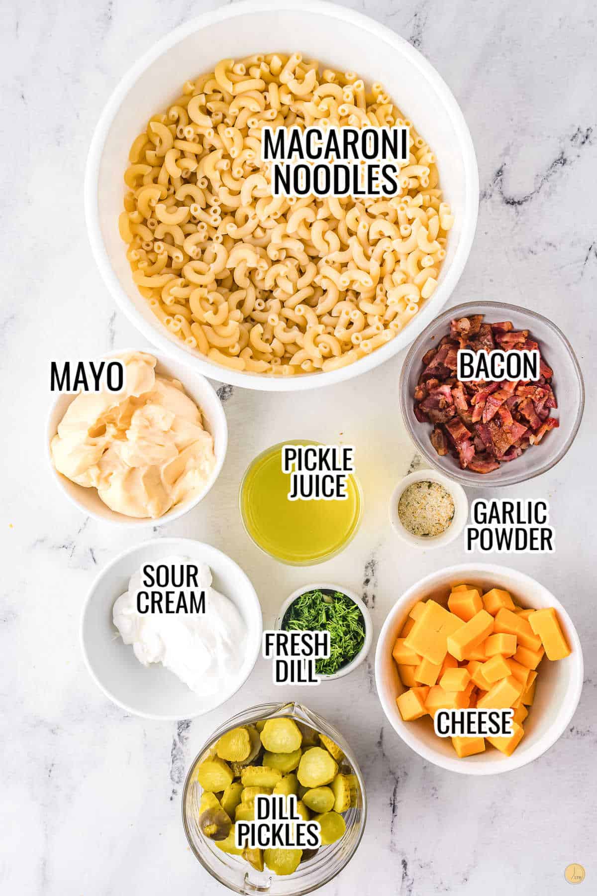 dill pickle pasta salad ingredients