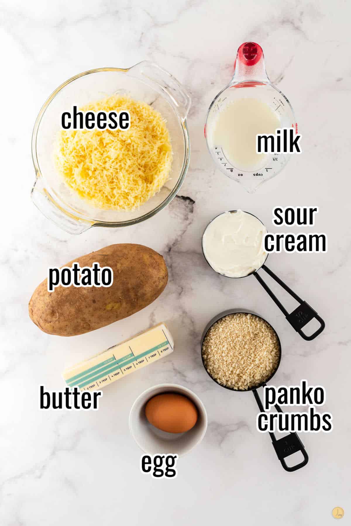 ingredients for mashed potato casserole