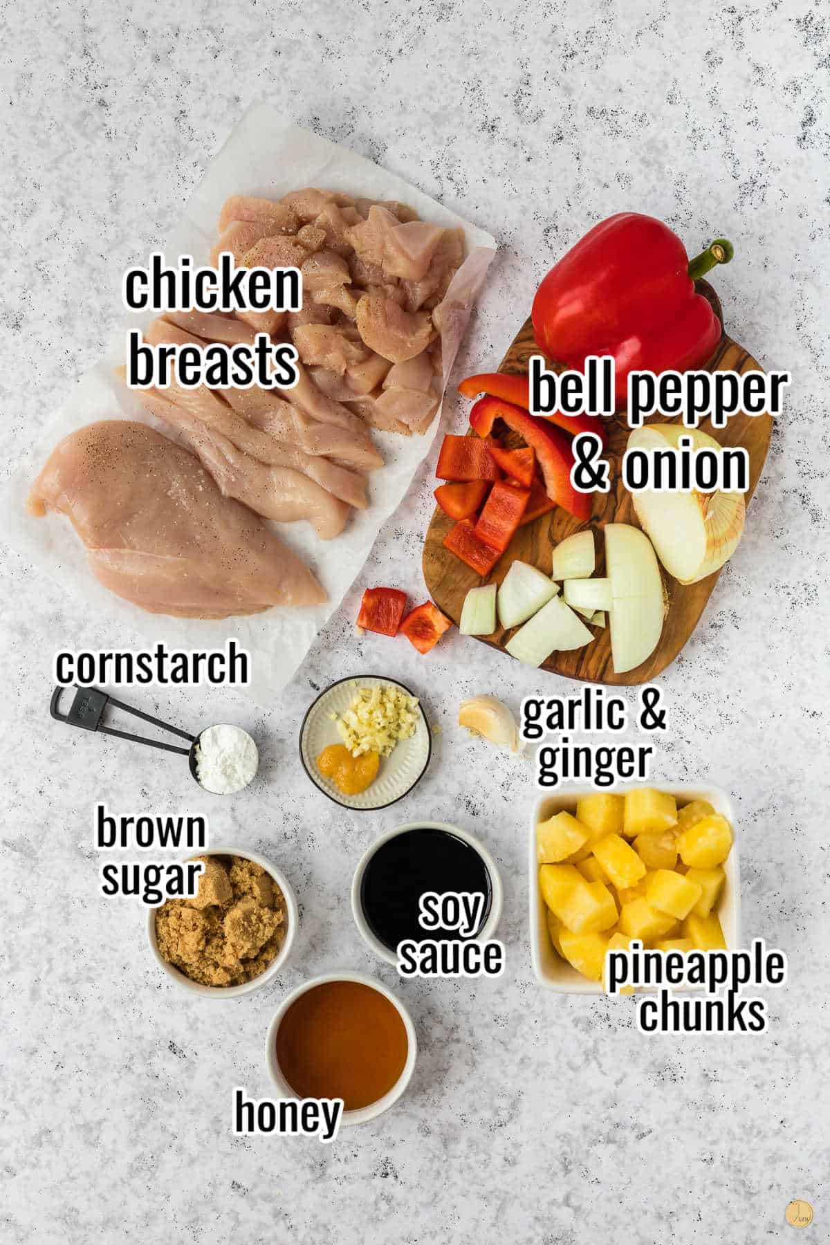 ingredients for crockpot pineapple chicken