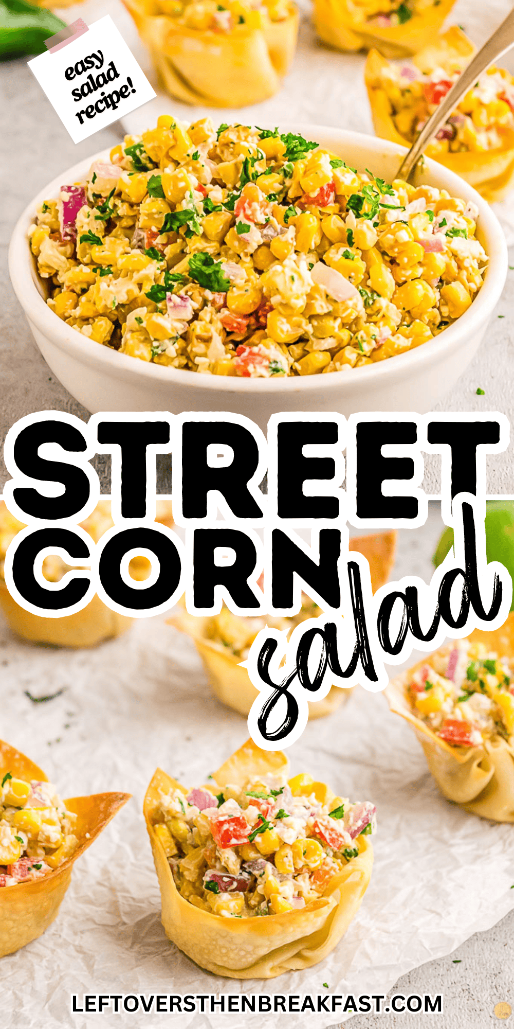 street corn salad collage