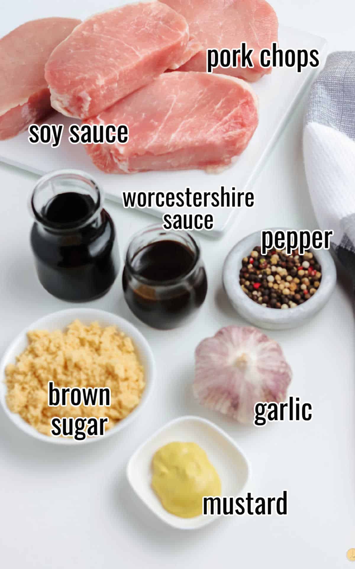 ingredients for pork marinade