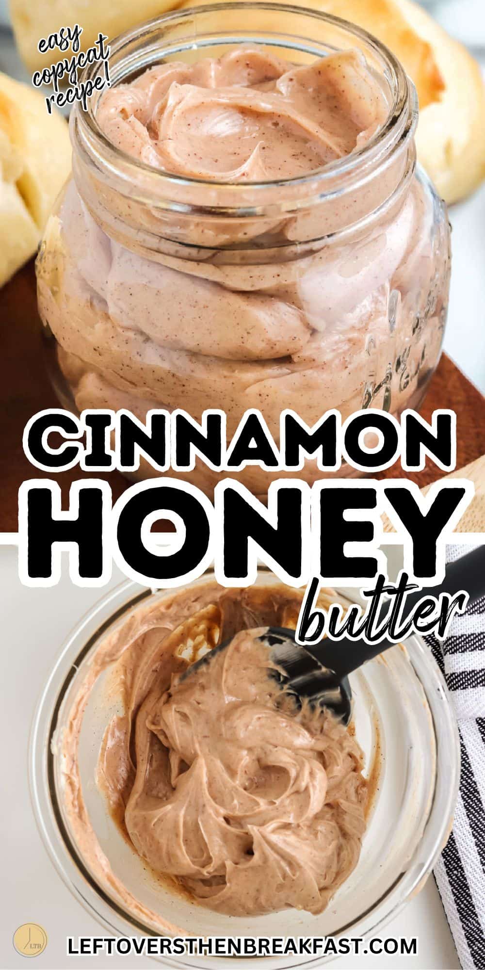 cinnamon honey butter pictures in a collage