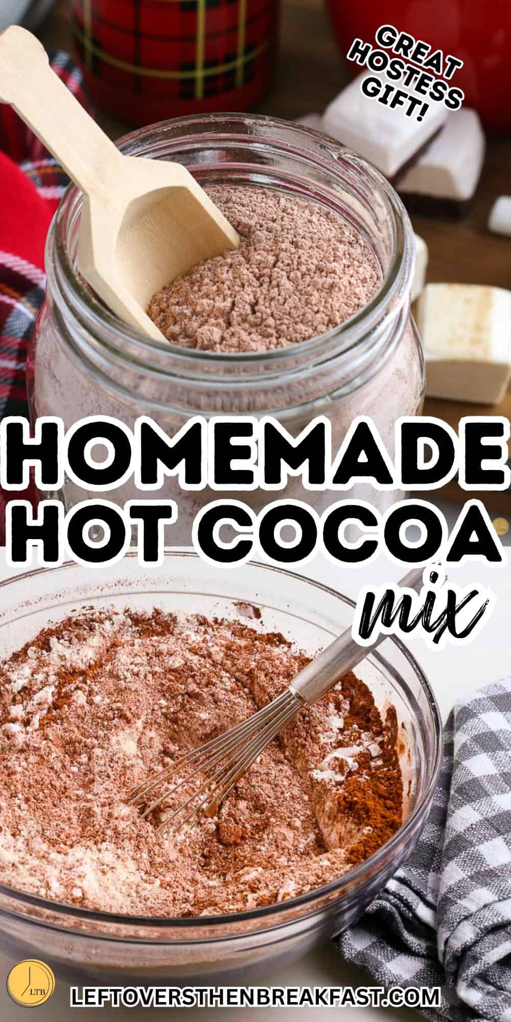 collage of hot cocoa mix pictures 