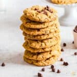 stack of chocolate chip cookies