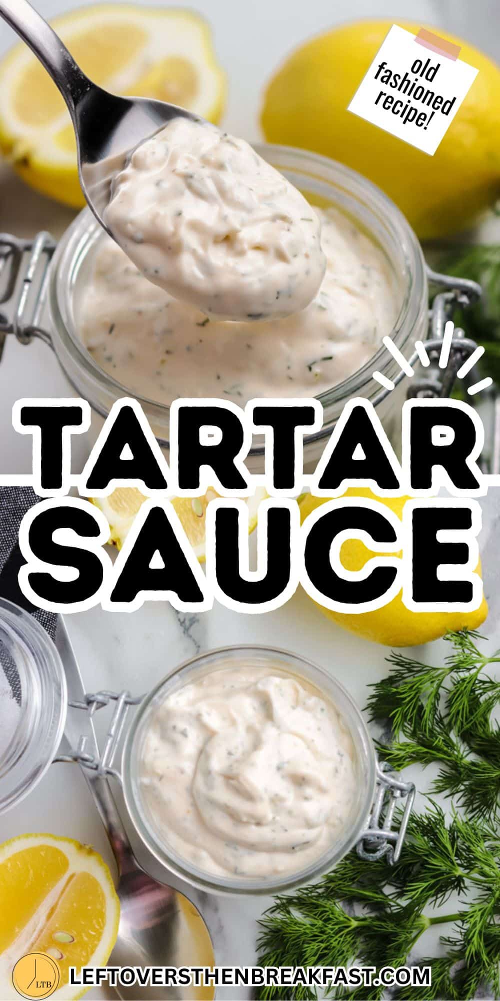 collage of tartar sauce pictures