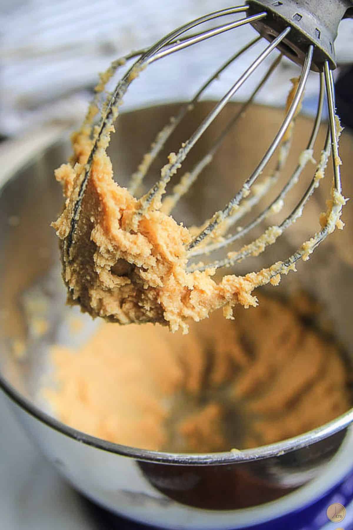 brown sugar and butter in a metal bowl