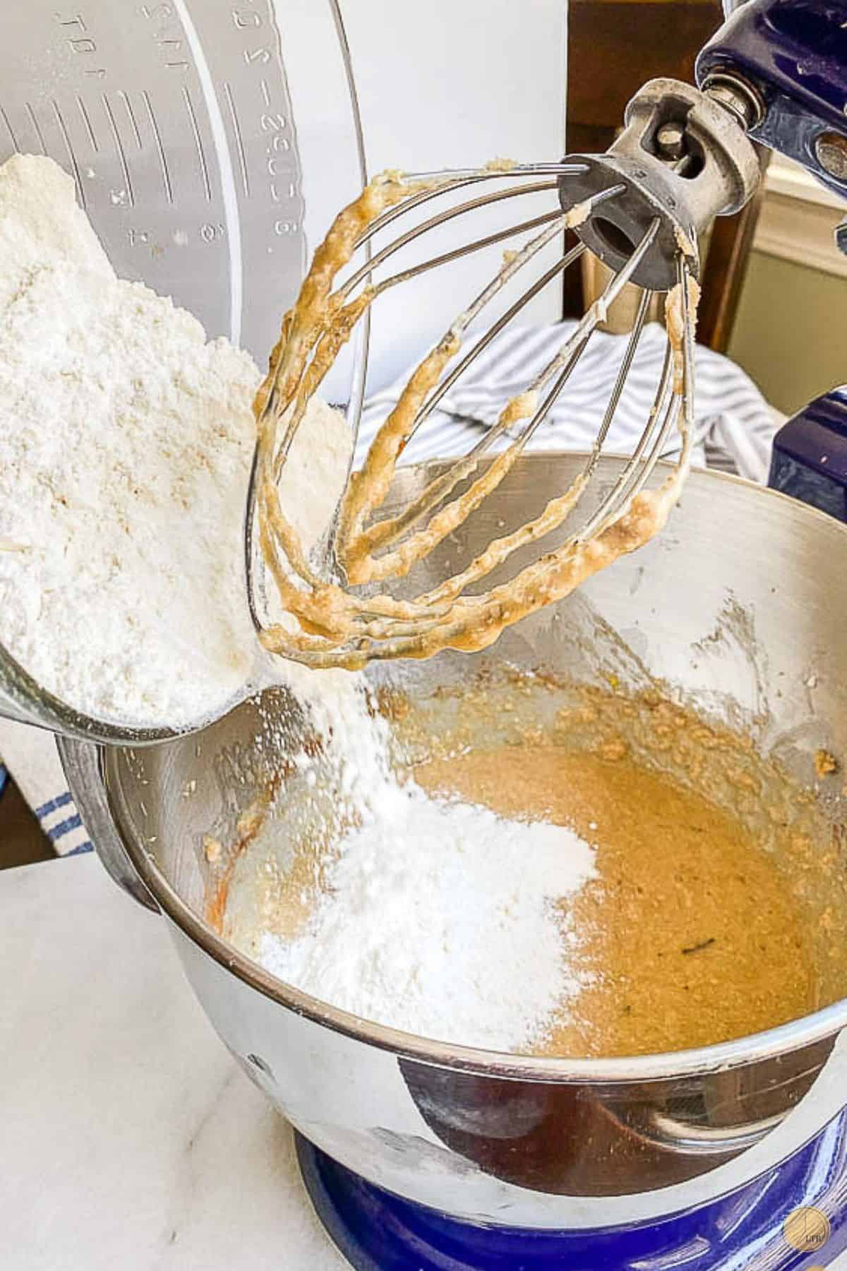 bread being mixed