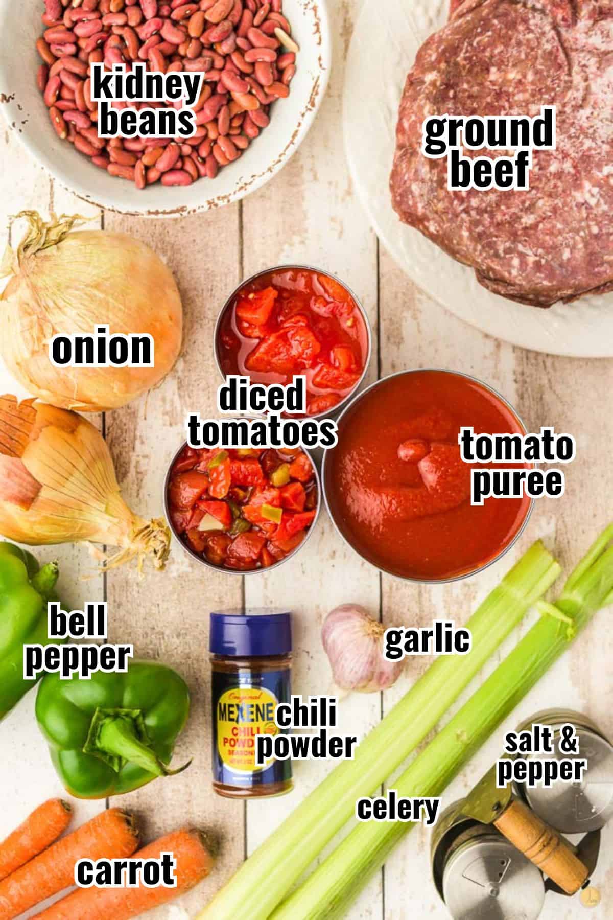 ingredients for crock pot chili