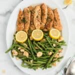 lemon honey chicken sheet pan meal featured image