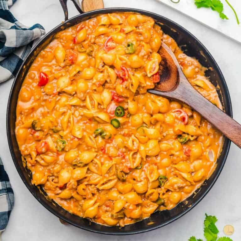 Velveeta taco mac and cheese featured image